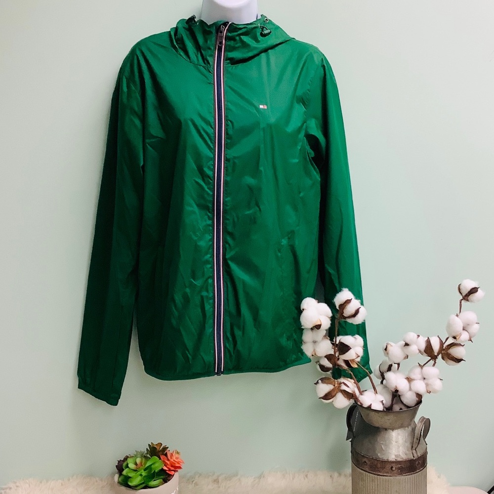 Tommy Hilfiger Women’s Green Windbreaker Jacket / Size XSmall